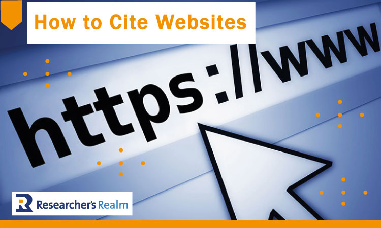 How to cite websites and online sources?