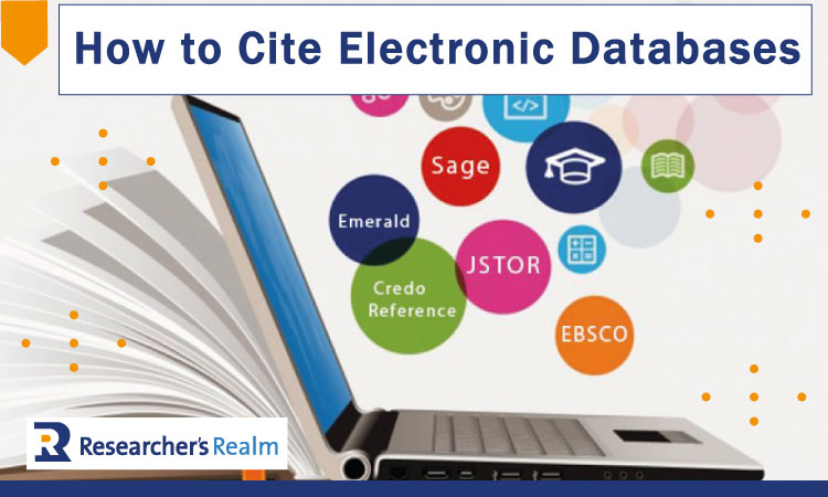 How to cite electronic databases and digital resources?