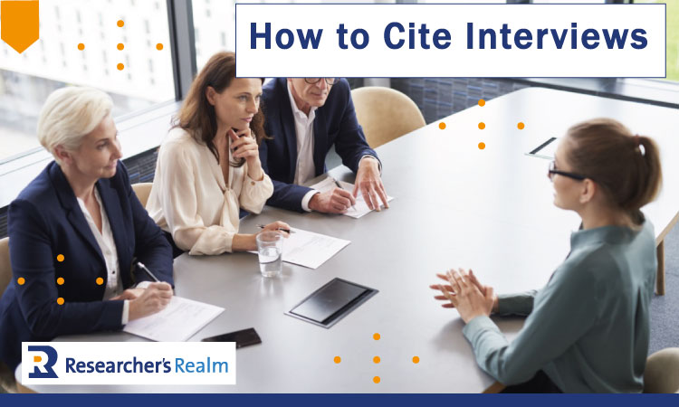 How to cite interviews, personal communications?